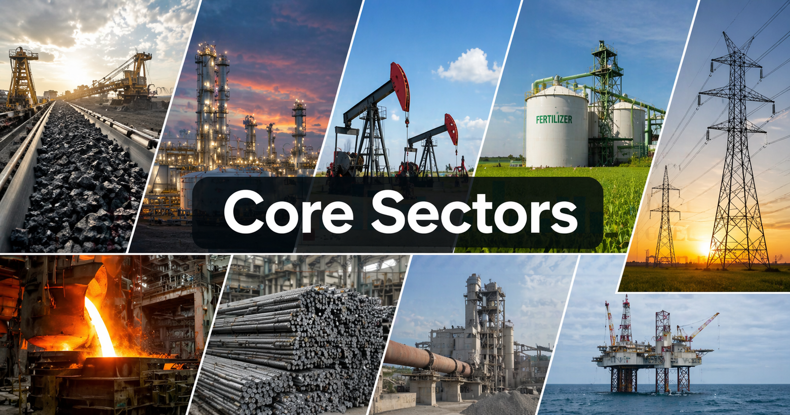 8 Core Sectors of India
