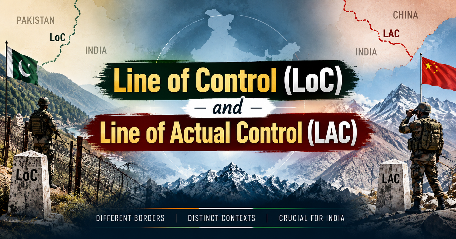 Line of Control (LoC) and Line of Actual Control (LAC)