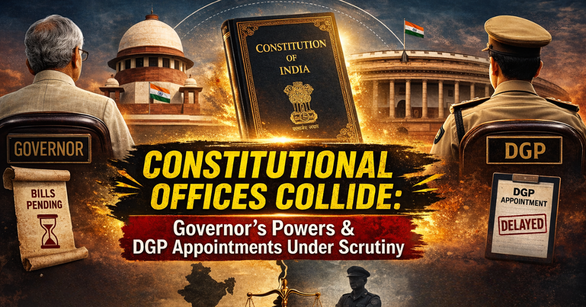 Constitutional Offices Collide: Governor’s Powers &amp;amp; DGP Appointments Under Scrutiny