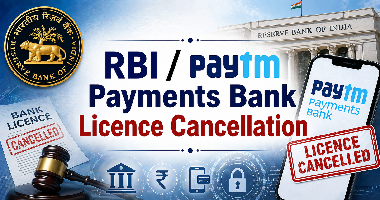 RBI / Paytm Payments Bank Licence Cancellation