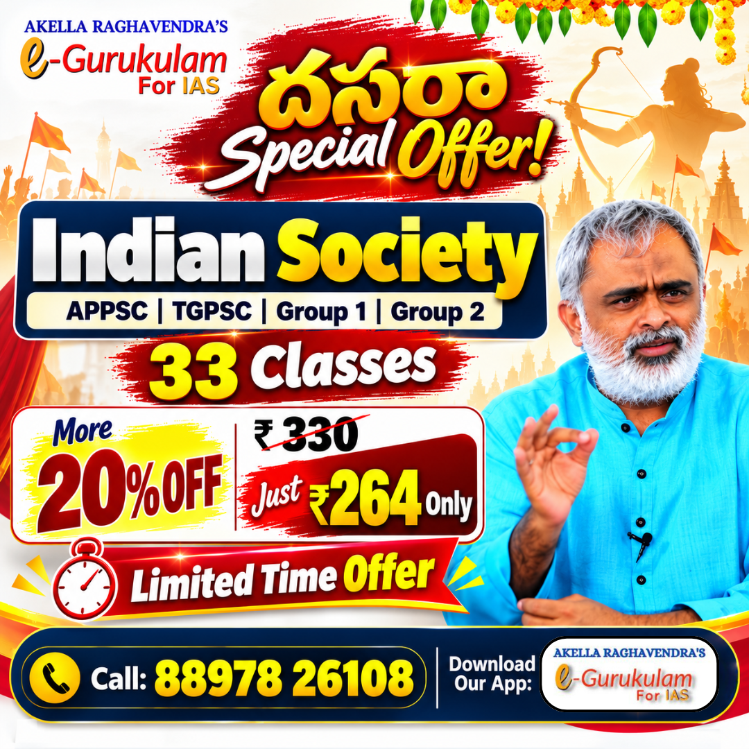 APPSC Group I Mains: Indian Society Classes